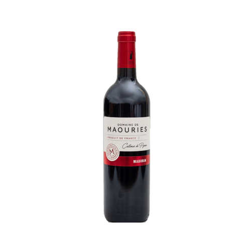 Fles rode wijn Cailloux de Pyren van Domaine de Maouries uit de regio Madiran Sud Ouest  Frankrijk