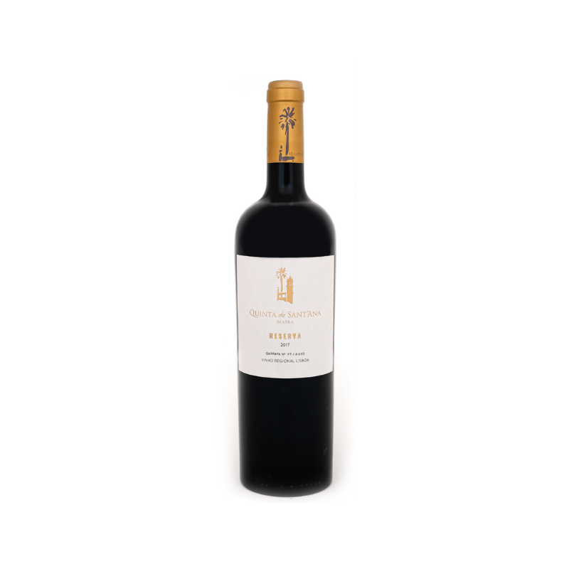 Fles Portugese rode wijn Lissabon van quinta de Sant'Ana tinto reserva 
